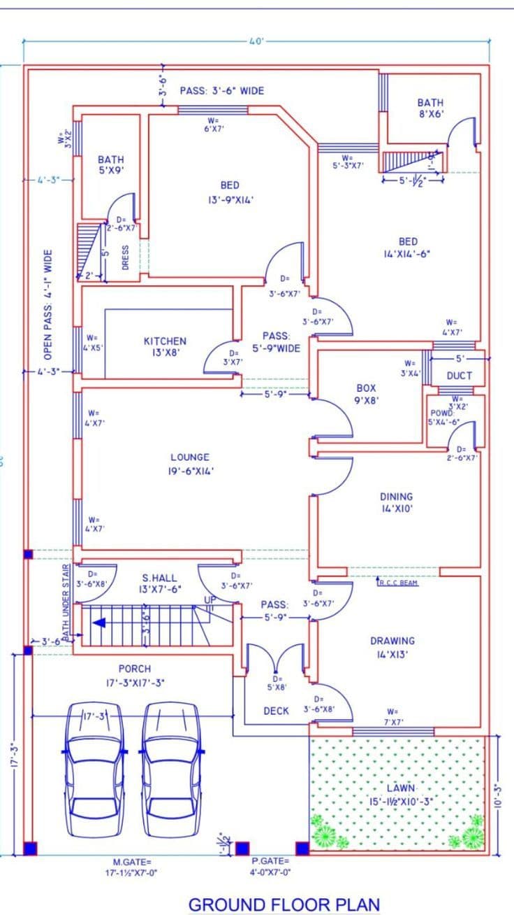 2D Floor Plan 1